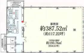 大博スカイスクエアビルの基準階図面