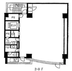 インタービルⅢビルの基準階図面