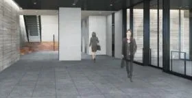 千駄ヶ谷センタービル建替計画の外観