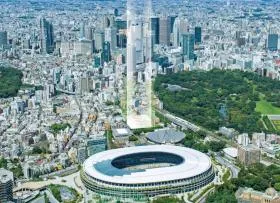 千駄ヶ谷センタービル建替計画の外観
