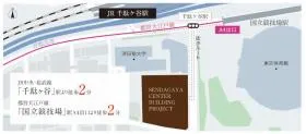 千駄ヶ谷センタービル建替計画の外観