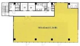 ParkFront博多駅前一丁目ビルの基準階図面