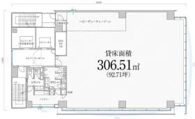 PMO浜松町Ⅲビルの基準階図面
