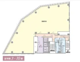 神田御幸ビルの基準階図面