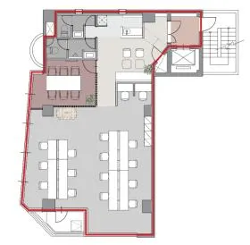 M.BALANCE + GINZA EASTの基準階図面