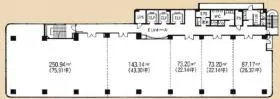 第五博多偕成ビルの基準階図面