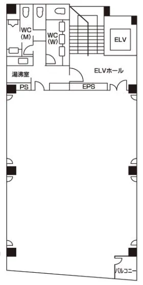 鶴見第一生命ビルディングの基準階図面
