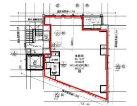 金松堂ビルの基準階図面