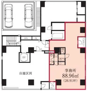 (仮称)横浜平沼橋計画ビルの基準階図面
