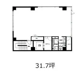 旭光ビルの基準階図面