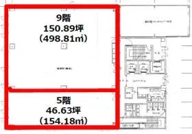 仙台イーストフロントビルの基準階図面