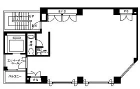 新宿パークサイドビルの基準階図面