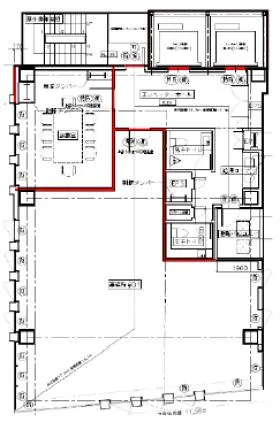 WIND BASE銀座(日総第26ビル)ビルの基準階図面