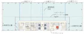 森永芝浦ビルの基準階図面