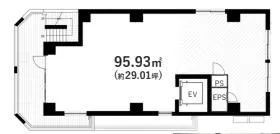 THE CITY 麻布十番 EASTビルの基準階図面