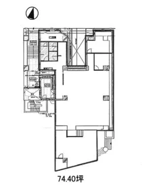ブルックサイド水天宮前ビルの基準階図面