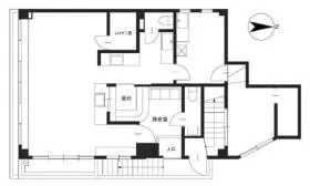 足立ビルの基準階図面