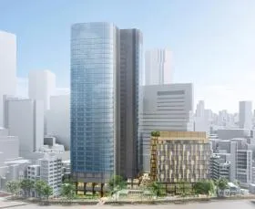 (仮称)渋谷区道玄坂二丁目計画ビルの外観