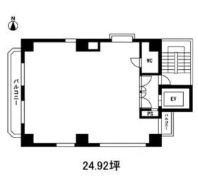 メゾン・ド・ムラタビルの基準階図面