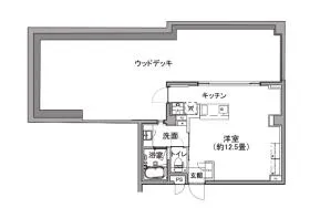 LEAF COURT PLUSビルの基準階図面