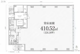 PMO池袋Ⅱビルの基準階図面