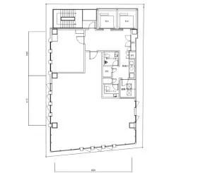 日総第26ビルの基準階図面