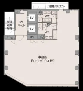 SG恵比寿ビルの基準階図面