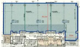 仮称)M-1プロジェクトビルの基準階図面