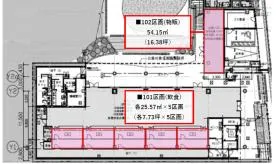 代々木公園Park-PFIビルの基準階図面