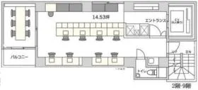 THE CUBE 神田明神ビルの基準階図面