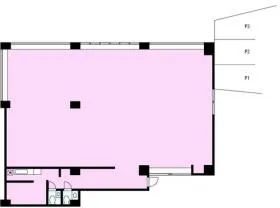 ルネ大宮コートハウス117ビルの基準階図面