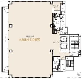 トレゾ横浜ビルの基準階図面