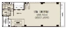 CIRCLES半蔵門ビルの基準階図面