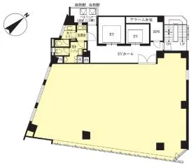 VORT六本木一丁目ビルの基準階図面