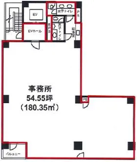 アセンド神田鍛冶町の基準階図面