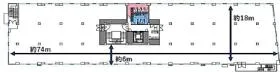 HAROW高千穂通オフィス(旧)NTT宮崎プロジェクトの基準階図面
