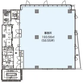 M.BALANCE仙台一番町ビルの基準階図面