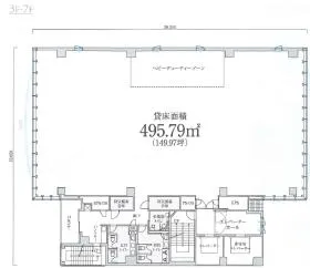 PMO高輪ゲートウェイの基準階図面