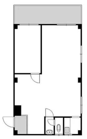 小磯大竹ビルの基準階図面