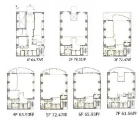 (仮)門前仲町ビルディングの基準階図面