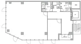 BIGS東神田ビルの基準階図面
