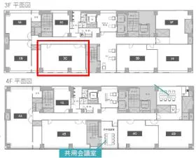 新宿ワシントンホテル新館ビルの基準階図面