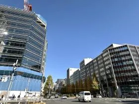 (仮称)東日本銀行本店ビル建替プロジェクトビルの外観