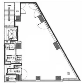 ATRIUM東新橋の基準階図面