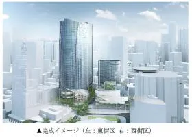 (仮称)赤坂二・六丁目地区開発計画ビルの外観