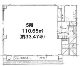 里村ビルの基準階図面