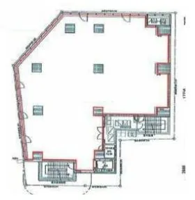 エクセレントセンタービルの基準階図面