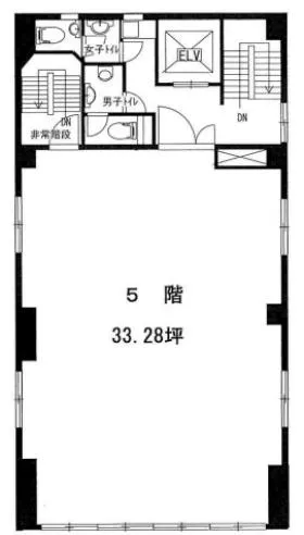 三和フォワーディングビルの基準階図面