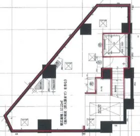 赤坂アーバンホテルアネックスビルの基準階図面