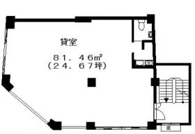 中澤ビルの基準階図面